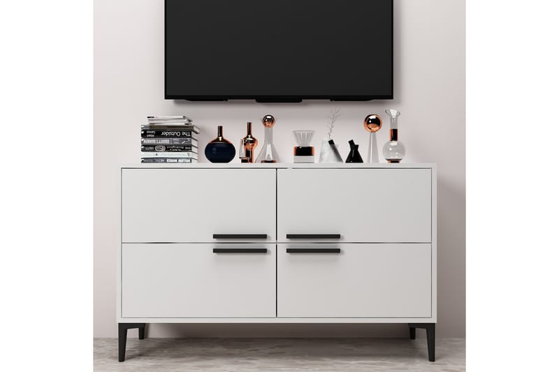 Patro Tv-bænk 120 cm - Hvid - Møbler - TV borde & mediemøbler - TV-borde