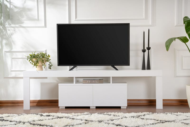 Shanah Tv-bænk 180x31 cm - Hvid - Møbler - TV borde & mediemøbler - TV-borde