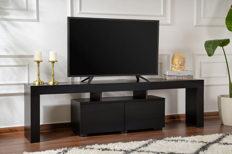 Shanah Tv-bænk 180x31 cm - Sort - Møbler - TV borde & mediemøbler - TV-borde