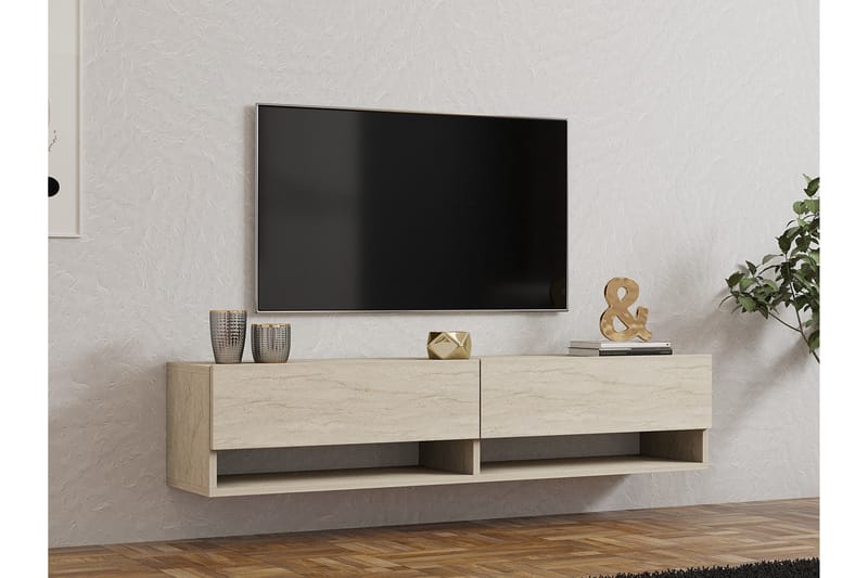 Taboada Tv-bænk 141 cm - Beige - Møbler - TV borde & mediemøbler - TV-borde