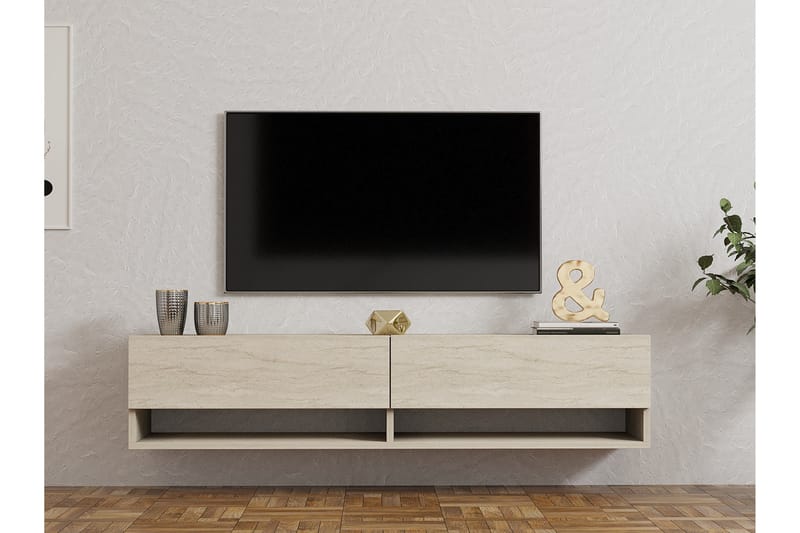 Taboada Tv-bænk 141 cm - Beige - Møbler - TV borde & mediemøbler - TV-borde