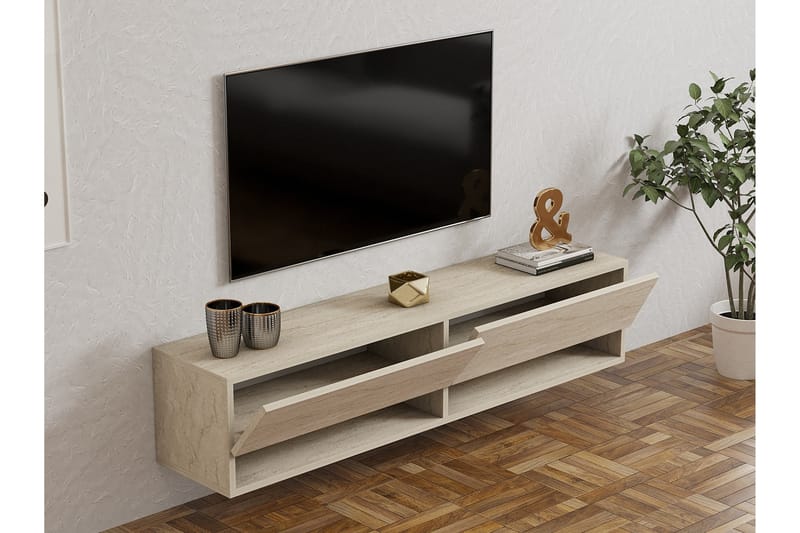 Taboada Tv-bænk 141 cm - Beige - Møbler - TV borde & mediemøbler - TV-borde