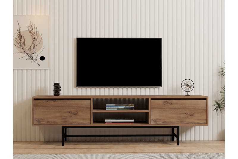 Tauber Tv-bænk 180 cm - Brun - Møbler - TV borde & mediemøbler - TV-borde