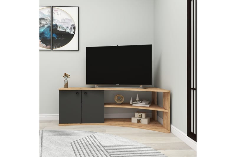 Termera Tv-bänk 135 cm - Brun/Antracit - Møbler - TV borde & mediemøbler - TV-borde