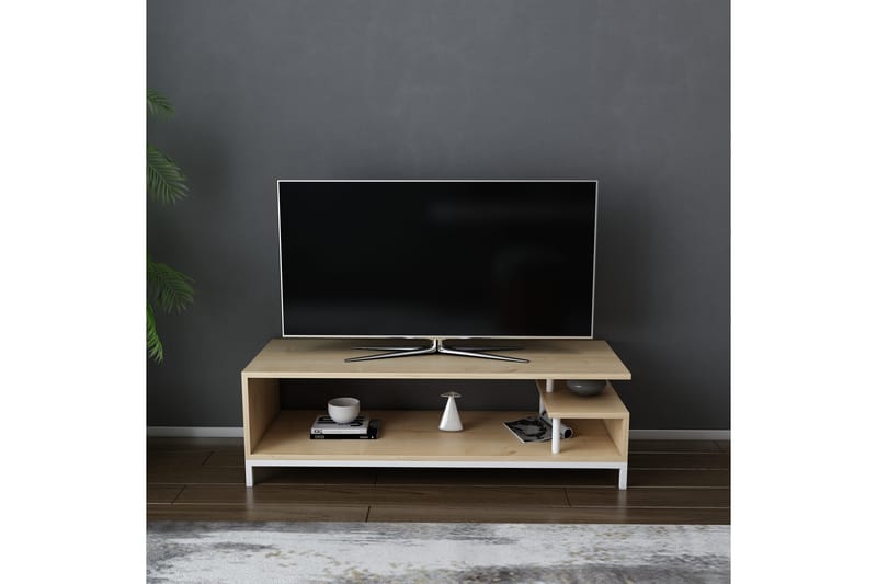 Andifli TV-Bord 120x37,6 cm - Hvid - Møbler - TV borde & mediemøbler - TV-borde