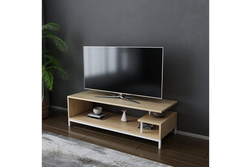 Andifli TV-Bord 120x37,6 cm - Hvid - Møbler - TV borde & mediemøbler - TV-borde