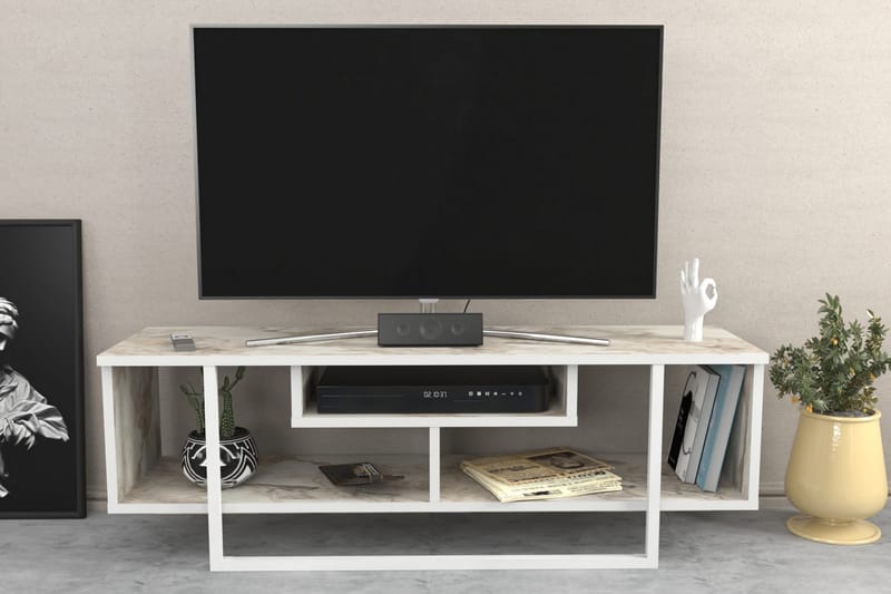 Andifli TV-Bord 120x40,2 cm - Hvid - Møbler - TV borde & mediemøbler - TV-borde