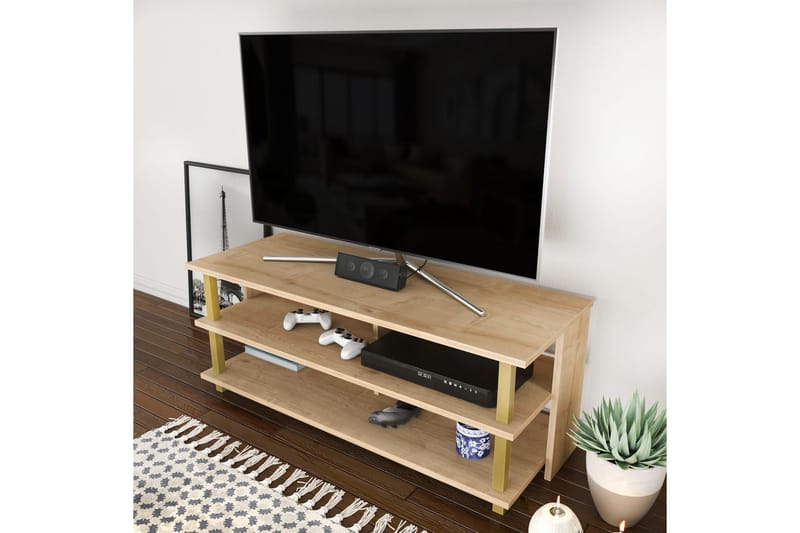 Andifli TV-Bord 120x47,4 cm - Guld - Møbler - TV borde & mediemøbler - TV-borde