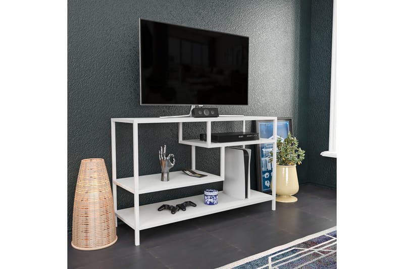 Andifli TV-Bord 120x75 cm - Hvid - Møbler - TV borde & mediemøbler - TV-borde