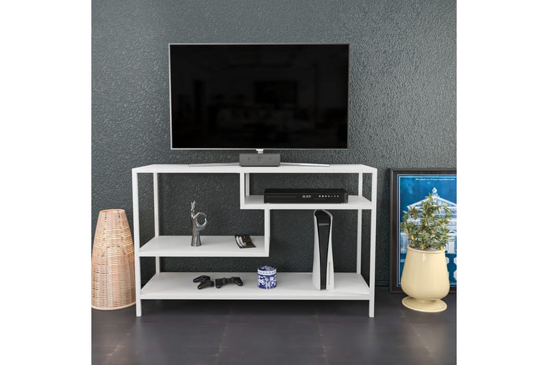 Andifli TV-Bord 120x75 cm - Hvid - Møbler - TV borde & mediemøbler - TV-borde