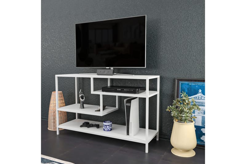 Andifli TV-Bord 120x75 cm - Hvid - Møbler - TV borde & mediemøbler - TV-borde