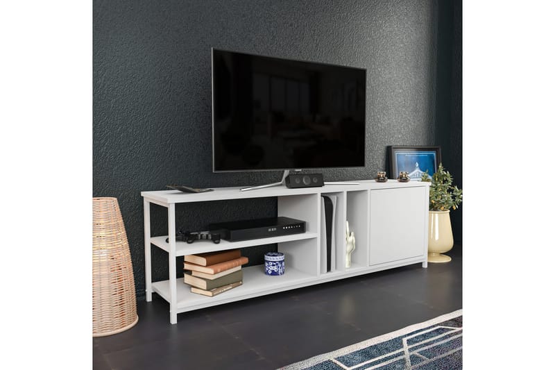 Andifli TV-Bord 140x50,8 cm - Hvid - Møbler - TV borde & mediemøbler - TV-borde