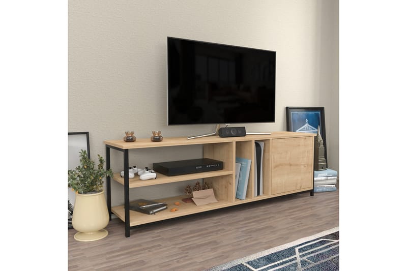 Andifli TV-Bord 140x50,8 cm - Sort - Møbler - TV borde & mediemøbler - TV-borde