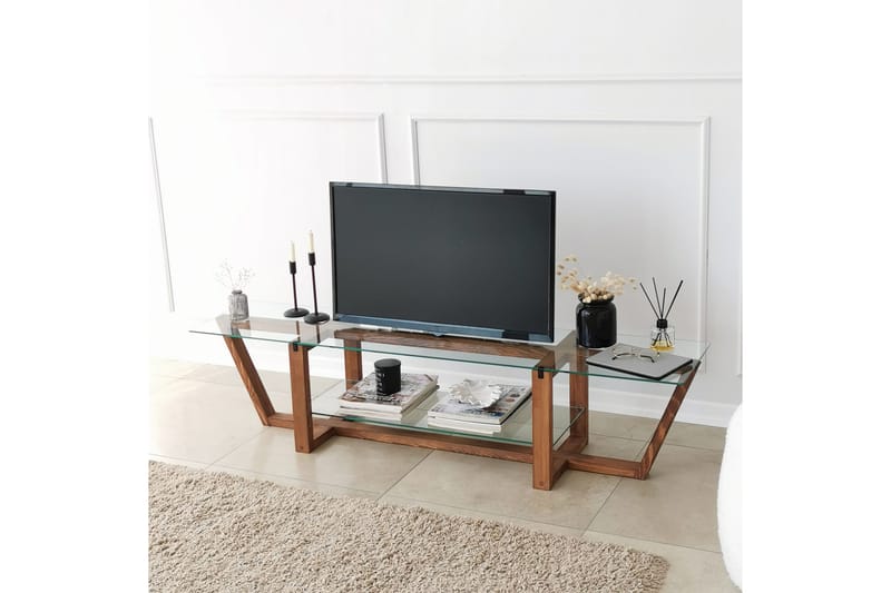 Andifli TV-Bord 158x35 cm - Brun - Møbler - TV borde & mediemøbler - TV-borde