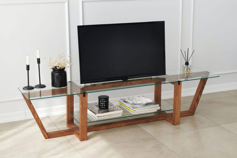 Andifli TV-Bord 158x35 cm - Brun - Møbler - TV borde & mediemøbler - TV-borde