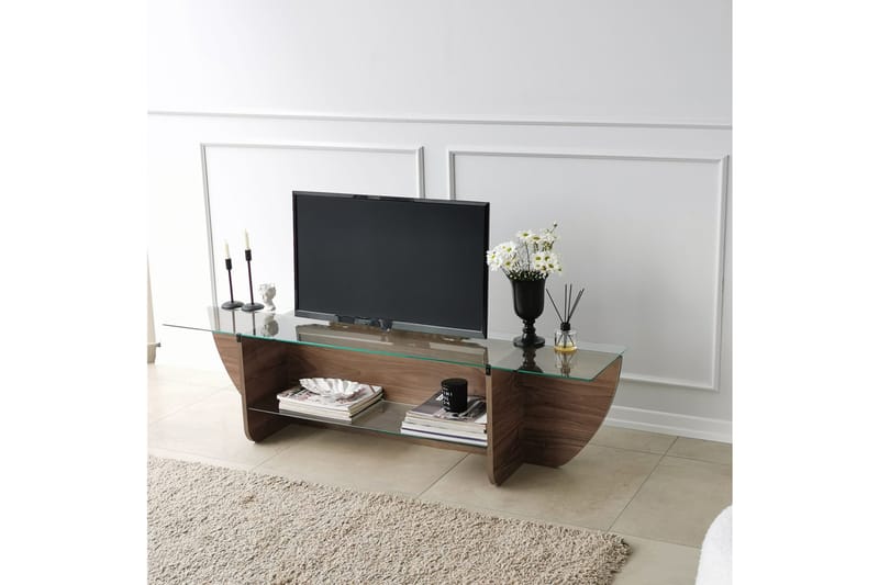 Andifli TV-Bord 158x40 cm - Brun - Møbler - TV borde & mediemøbler - TV-borde