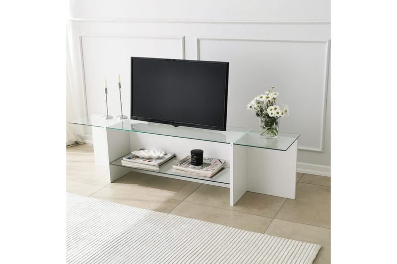 Andifli TV-Bord 158x40 cm - Hvid - Møbler - TV borde & mediemøbler - TV-borde