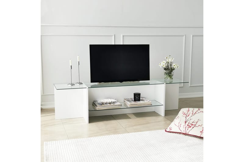 Andifli TV-Bord 158x40 cm - Hvid - Møbler - TV borde & mediemøbler - TV-borde