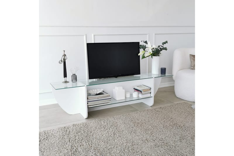 Andifli TV-Bord 158x40 cm - Hvid - Møbler - TV borde & mediemøbler - TV-borde