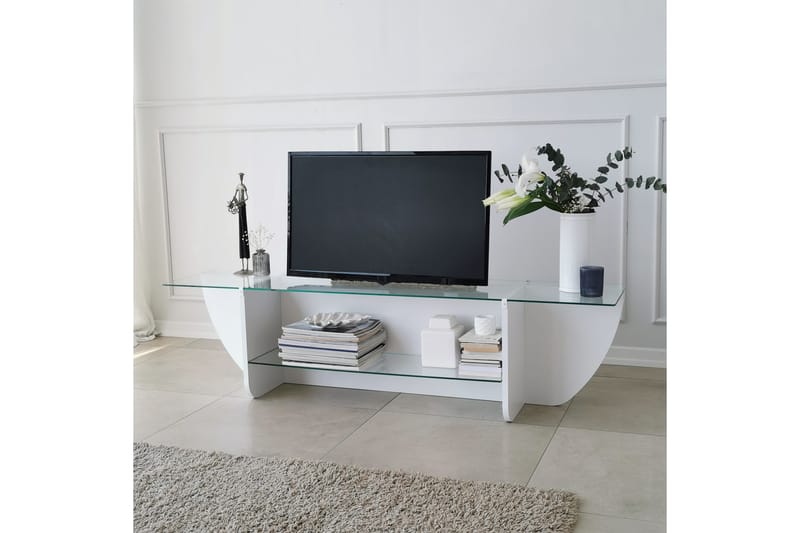 Andifli TV-Bord 158x40 cm - Hvid - Møbler - TV borde & mediemøbler - TV-borde