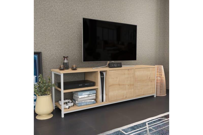 Andifli TV-Bord 160x50,8 cm - Hvid - Møbler - TV borde & mediemøbler - TV-borde