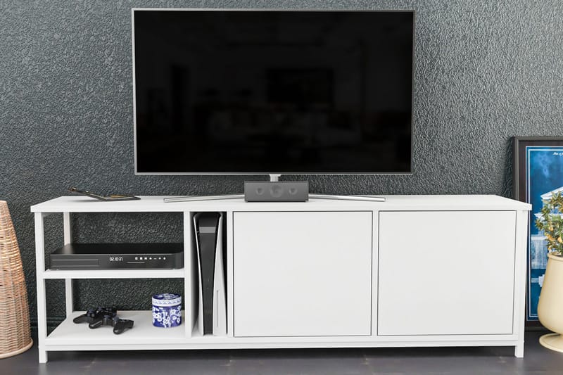 Andifli TV-Bord 160x50,8 cm - Hvid - Møbler - TV borde & mediemøbler - TV-borde