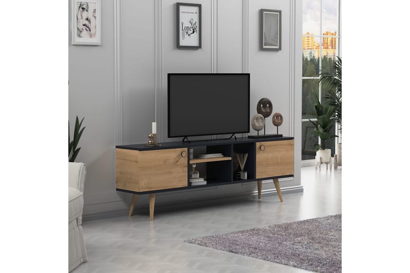 Andifli TV-Bord 160x50 cm - Antracit - Møbler - TV borde & mediemøbler - TV-borde