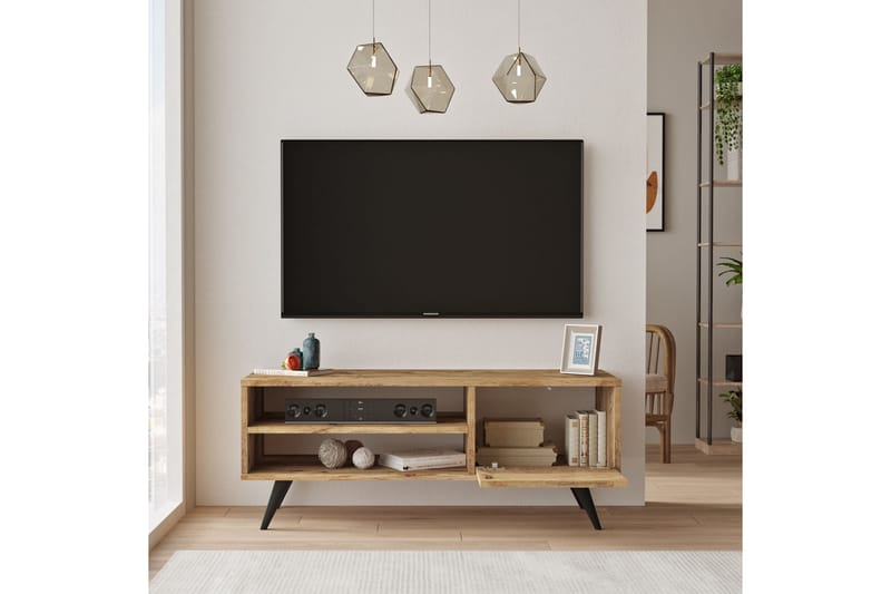 Aniza TV-Bord 110 cm - Natur - Møbler - TV borde & mediemøbler - TV-borde