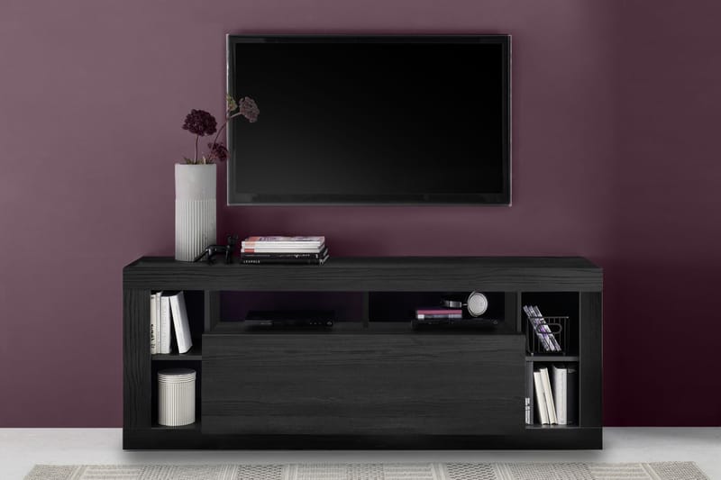 Asfordby TV-Bord 42x172x66 cm - Sort - Møbler - TV borde & mediemøbler - TV-borde