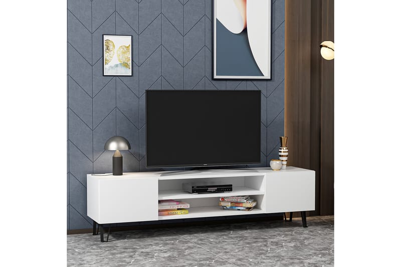 Bloomis TV-bord 160 cm - Hvid - Møbler - TV borde & mediemøbler - TV-borde