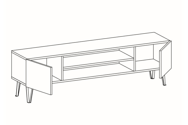 Bloomis TV-bord 160 cm - Hvid - Møbler - TV borde & mediemøbler - TV-borde