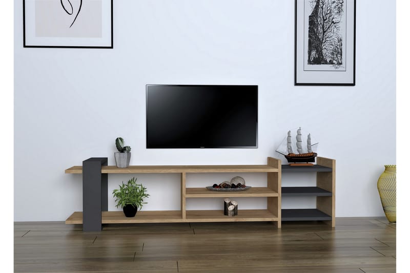 Burata TV-Bord 154 cm - Blå / antracit - Møbler - TV borde & mediemøbler - TV-borde