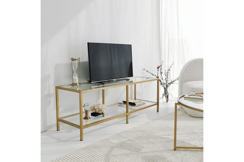 Condurso TV-Bord 130 cm - Guld - Møbler - TV borde & mediemøbler - TV-borde