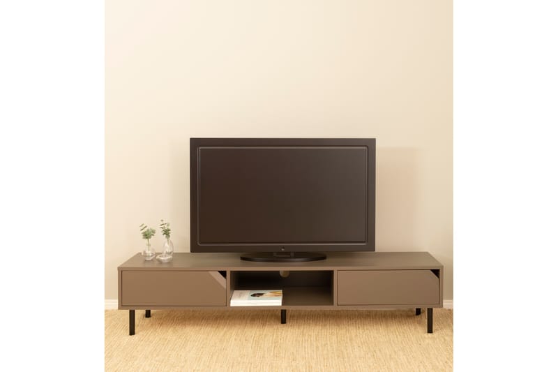 Corner TV-bord 176,5 cm - Beige - Møbler - TV borde & mediemøbler - TV-borde