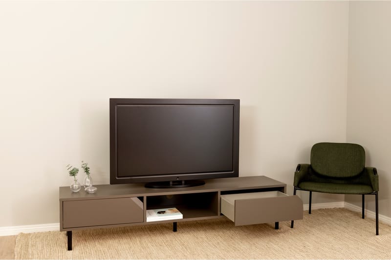 Corner TV-bord 176,5 cm - Beige - Møbler - TV borde & mediemøbler - TV-borde