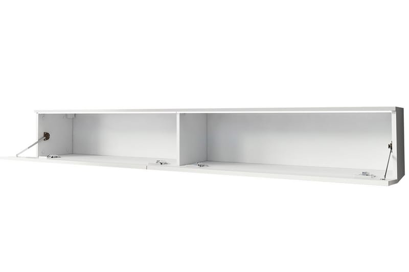 Cuguen TV-Bord 180 cm LED -belysning - Hvid | Grå | Hvid LED - Møbler - TV borde & mediemøbler - TV-borde