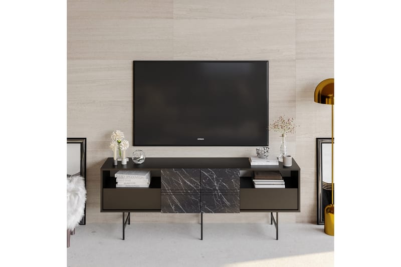 Dasaki TV-bord 180 cm - Sort - Møbler - TV borde & mediemøbler - TV-borde