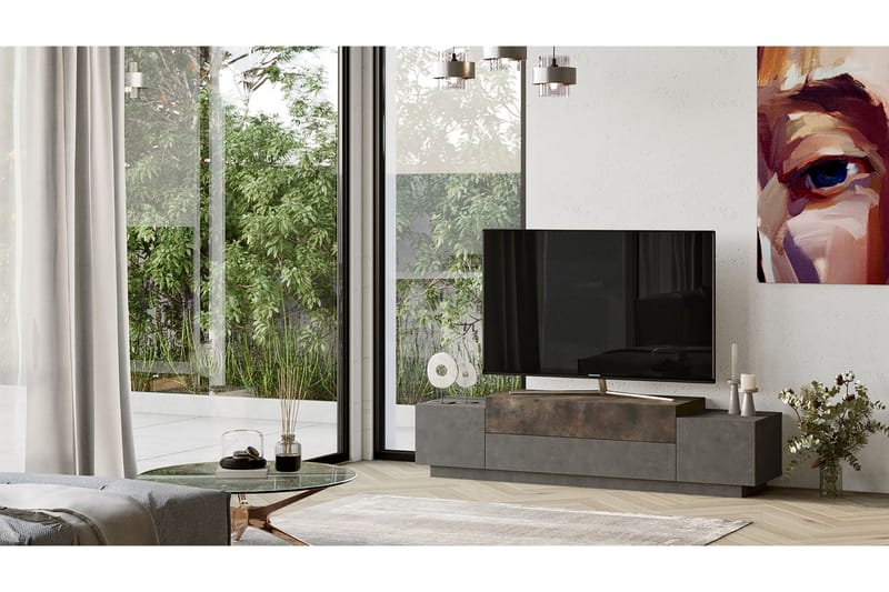 Denhamsi TV-Bord 160 cm - Bronze - TV-borde
