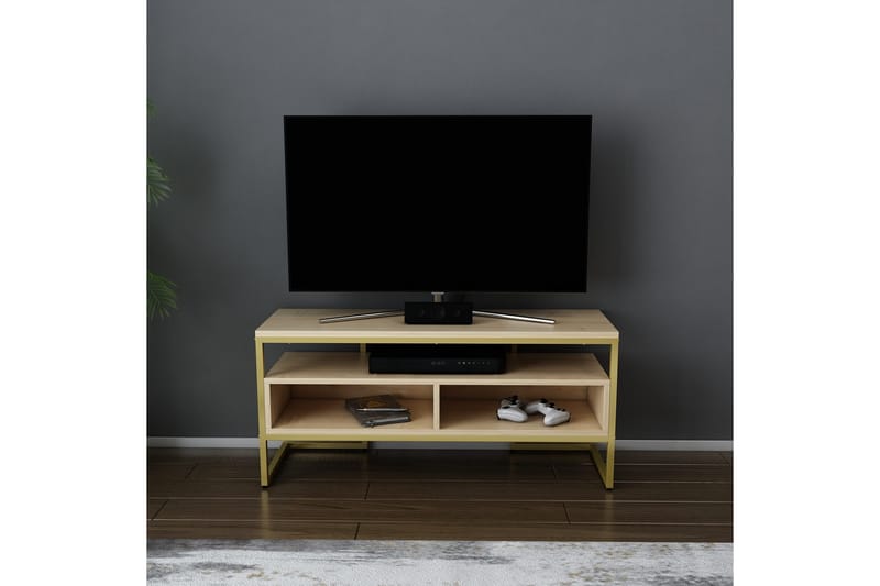 Desgrar TV-Bord 110x49,9 cm - Guld - Møbler - TV borde & mediemøbler - TV-borde