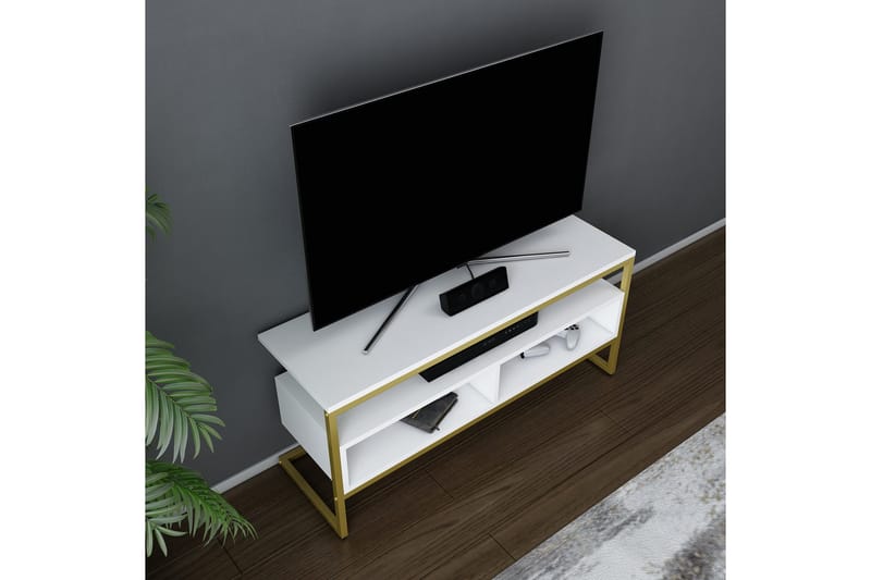 Desgrar TV-Bord 110x49,9 cm - Guld - Møbler - TV borde & mediemøbler - TV-borde