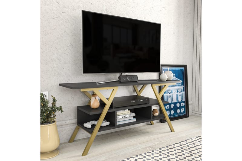 Desgrar TV-Bord 120x55 cm - Guld - Møbler - TV borde & mediemøbler - TV-borde