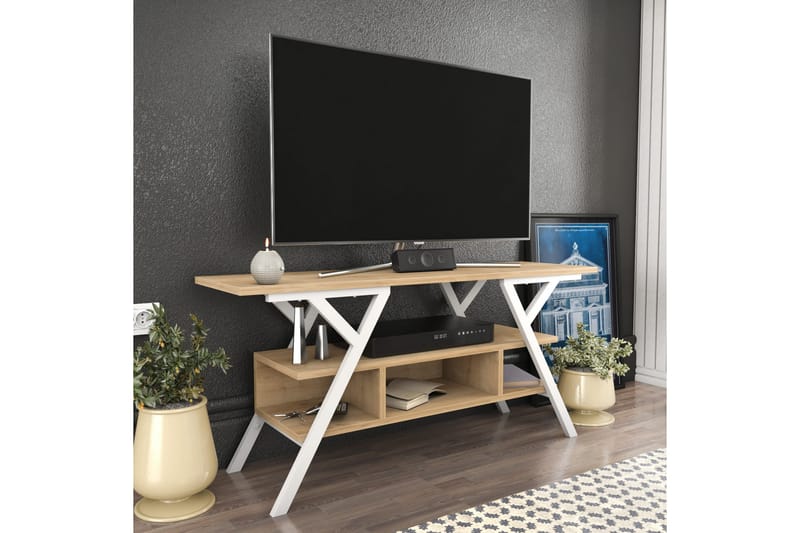 Desgrar TV-Bord 120x55 cm - Hvid - Møbler - TV borde & mediemøbler - TV-borde