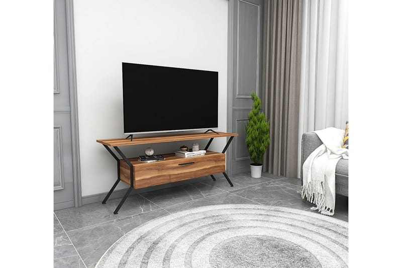 Desgrar TV-Bord 124x54 cm - Brun - Møbler - TV borde & mediemøbler - TV-borde