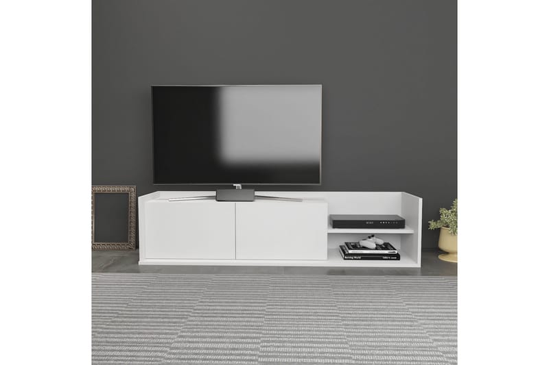 Desgrar TV-Bord 160x36,8 cm - Hvid - Møbler - TV borde & mediemøbler - TV-borde