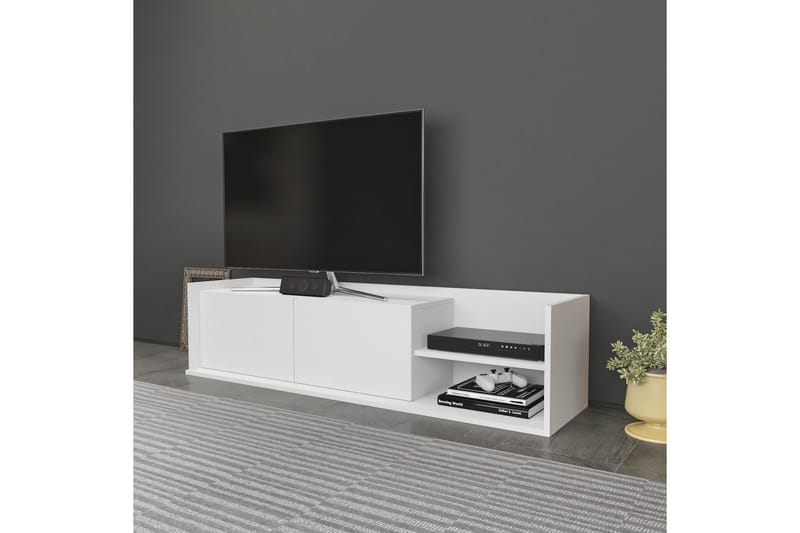 Desgrar TV-Bord 160x36,8 cm - Hvid - Møbler - TV borde & mediemøbler - TV-borde