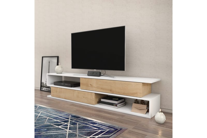 Desgrar TV-Bord 160x38,6 cm - Hvid - Møbler - TV borde & mediemøbler - TV-borde