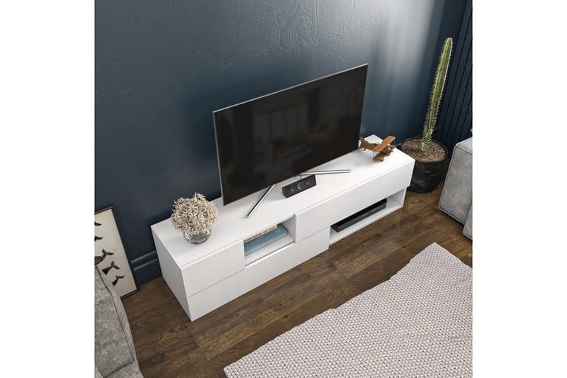 Desgrar TV-Bord 160x40 cm - Hvid - Møbler - TV borde & mediemøbler - TV-borde