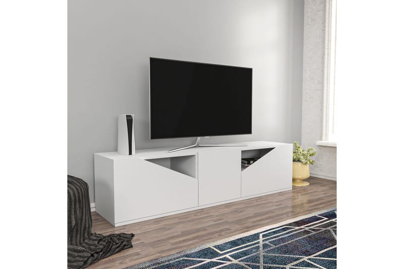 Desgrar TV-Bord 160x40 cm - Hvid - Møbler - TV borde & mediemøbler - TV-borde