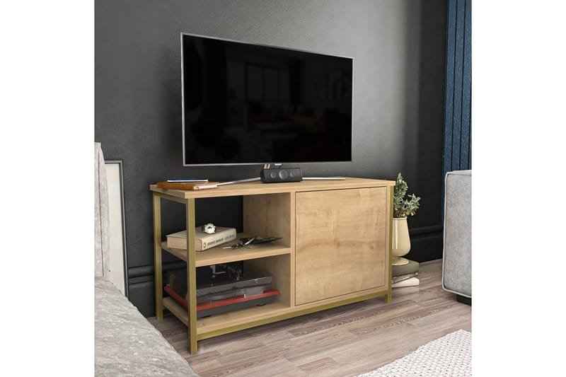 Desgrar TV-Bord 89,6x50,8 cm - Guld - Møbler - TV borde & mediemøbler - TV-borde