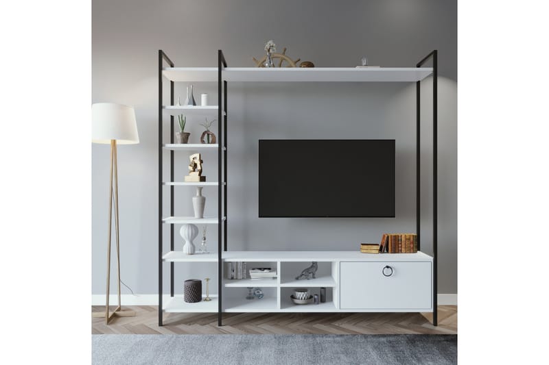 Evrenli TV-bord 180 cm - Hvid - Møbler - TV borde & mediemøbler - TV-borde